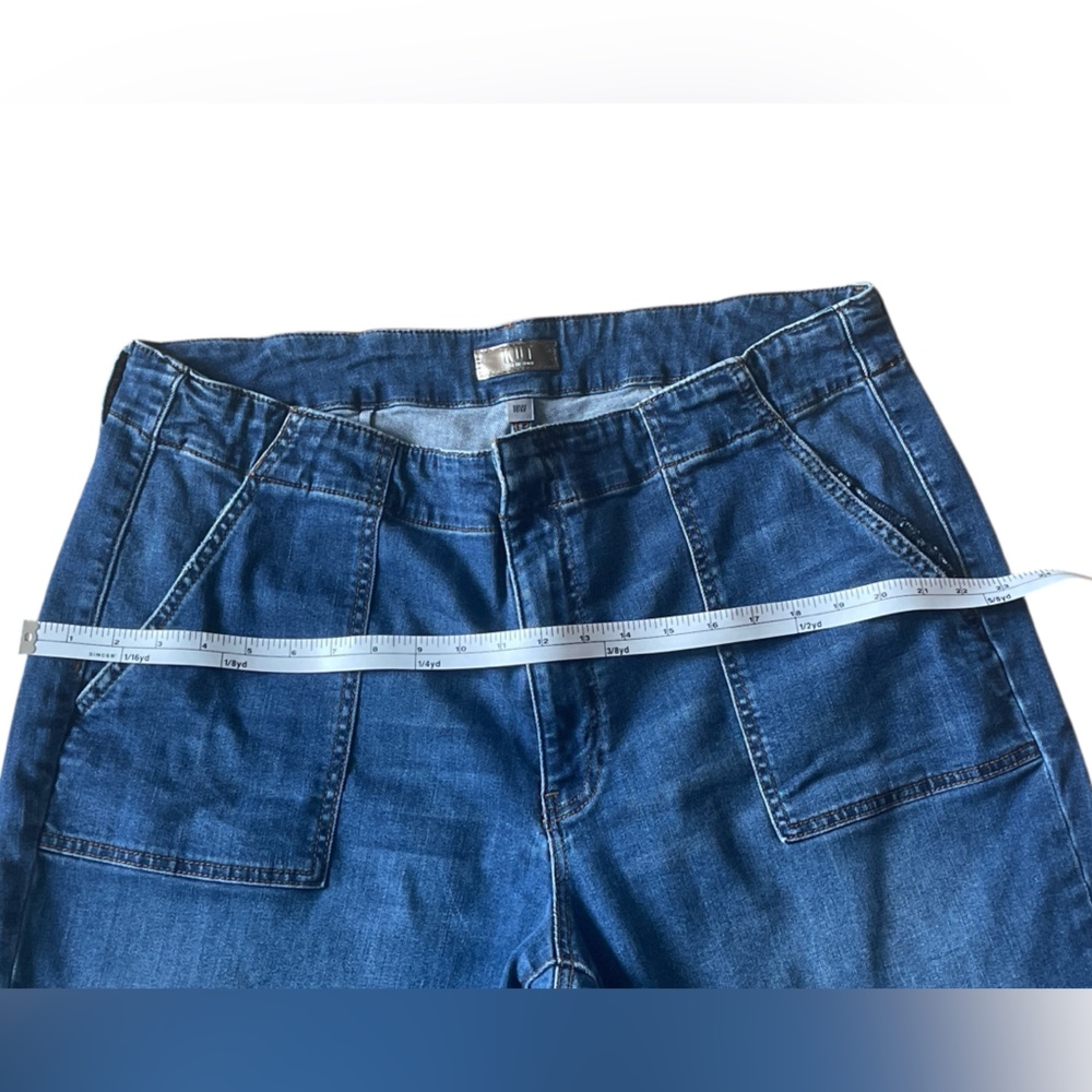 Kut from the Kloth Dark Blue Flare Jeans - Picture 4 of 6